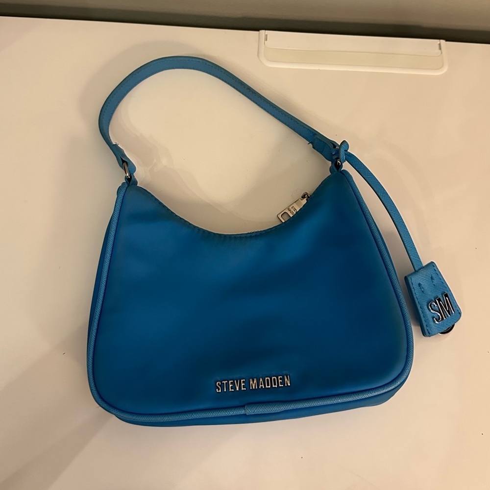 Steve Madden BPaula nylon shoulder bag in blue